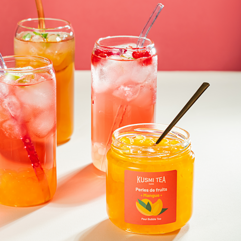 Perlas de fruta de mango