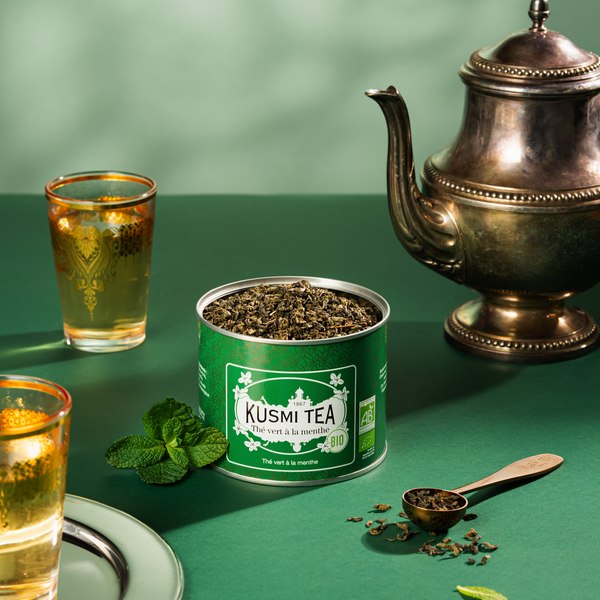 Spearmint green tea