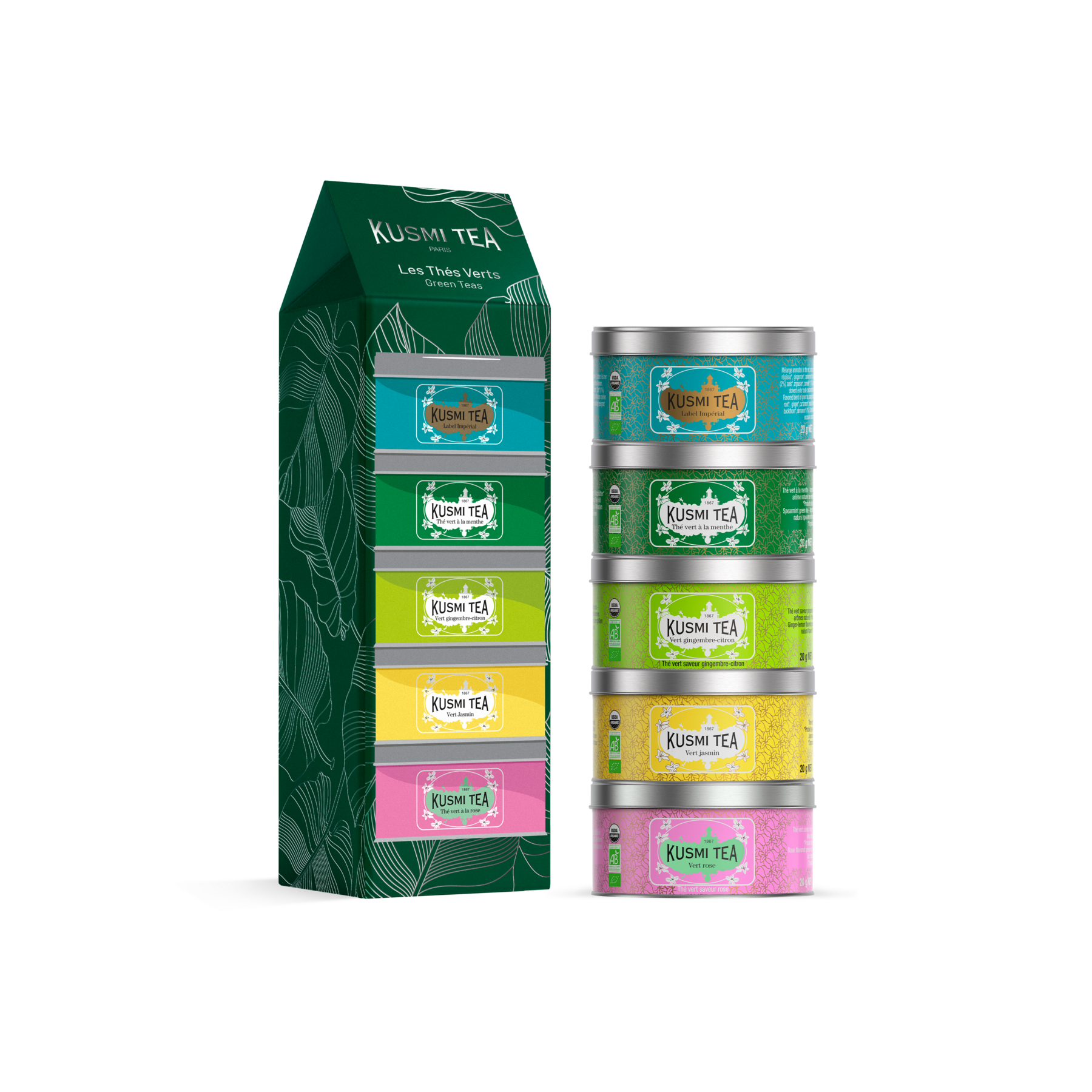 Caja de té verde orgánico