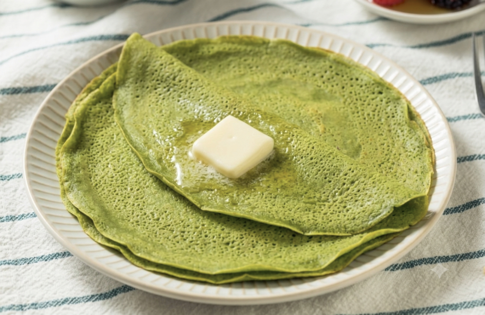 crêpes au matcha