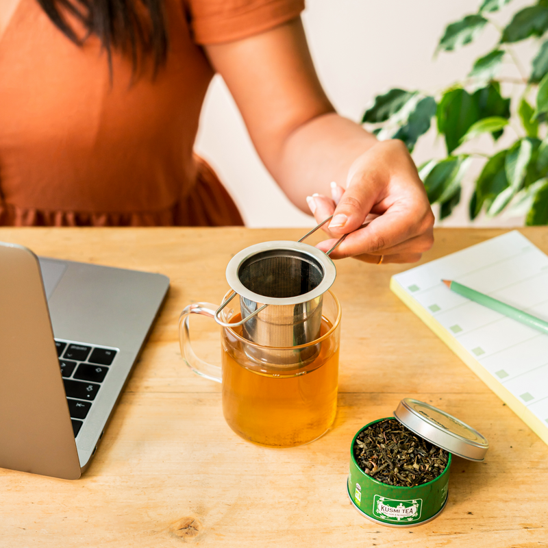 Infuser met inklapbare handgrepen