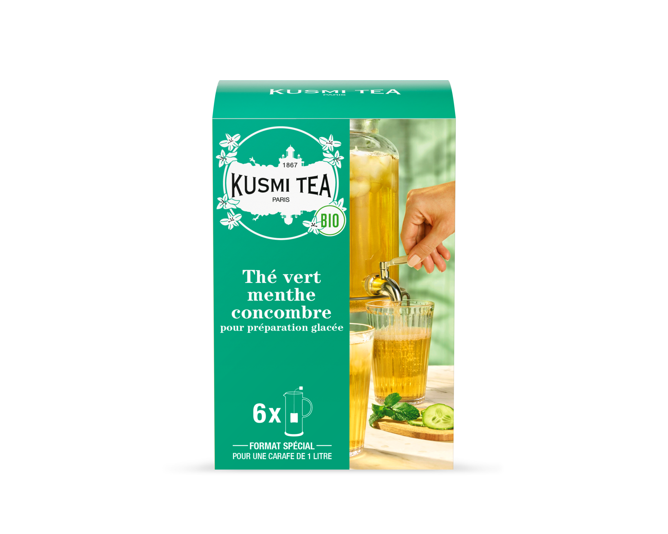 Thé vert menthe concombre