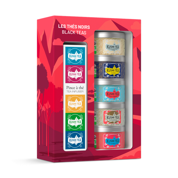 Black Teas gift set with a tea infuser (Organic)